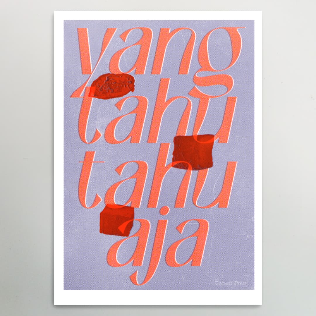 Yang Tahu-Tahu Aja Riso Print (A3)